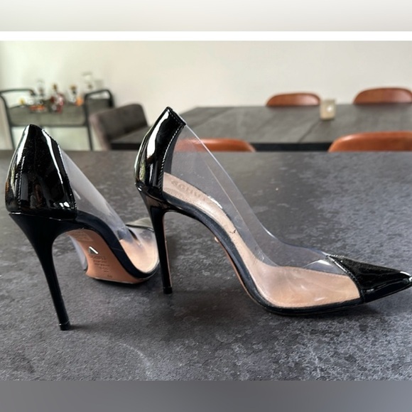 SCHUTZ Cendi Heel in Transparente & Black Women's Heels 6.5 - Picture 14 of 16